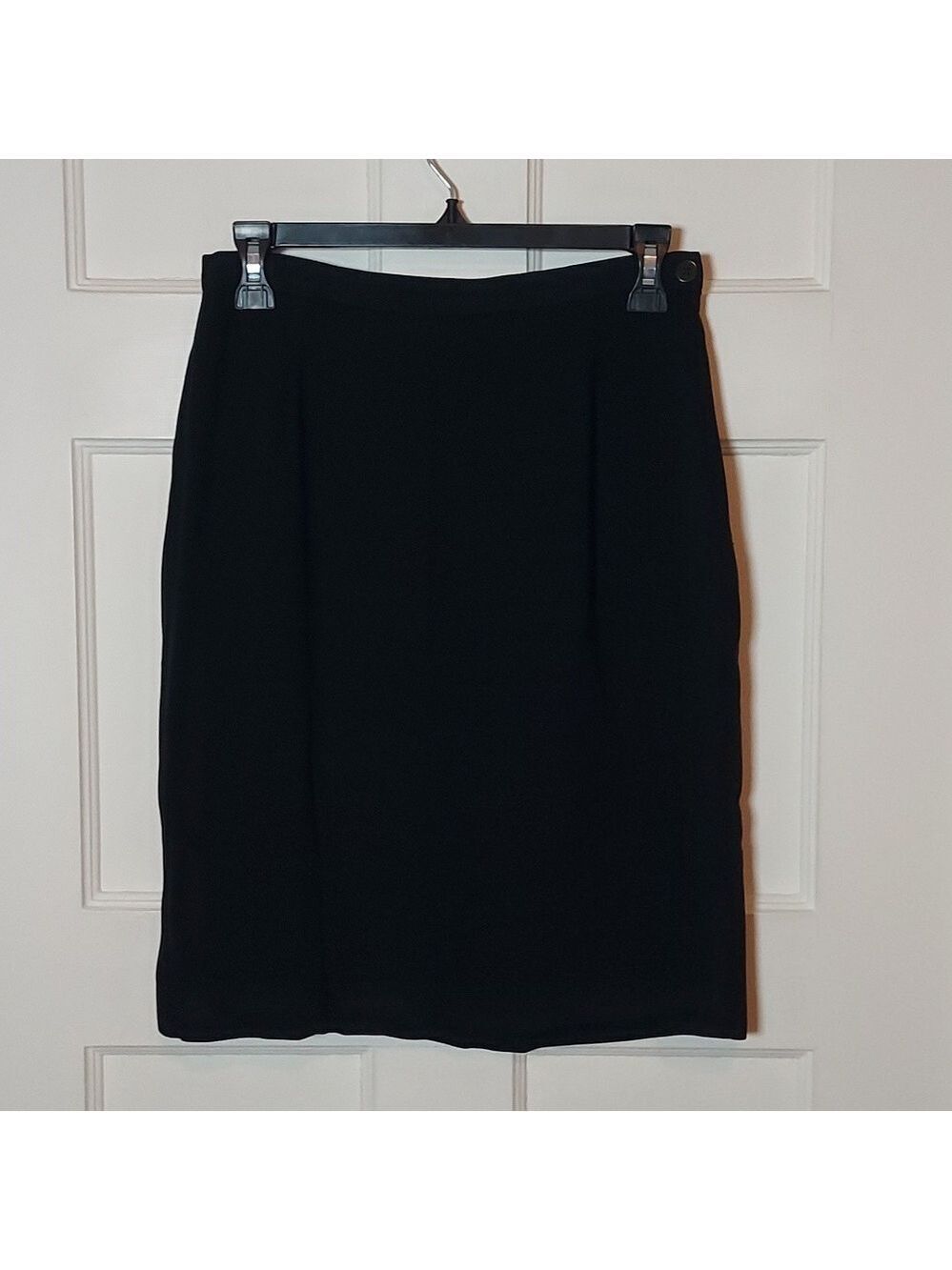 Vintage Giorgio Armani Black Label Pencil Skirt In Navy Size 42